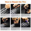 Heavy-duty tire repair kit 68-piece universal tire plug 038 puncture repair kit car suv truck motorcycle 038 rv