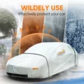 Tesla model y waterproof outdoor car cover 300d heavy-duty all-weather charging port access