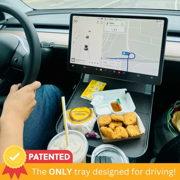 Tesla model y 038 model 3 center console tray organizer anti-slip food 038 storage tray 20202026