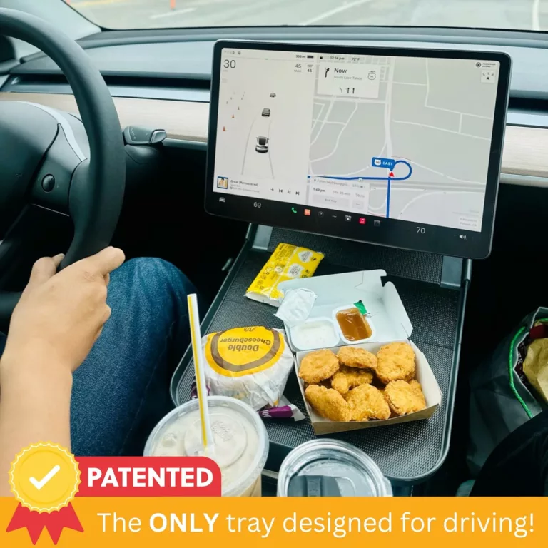 Tesla model y 038 model 3 center console tray organizer anti-slip food 038 storage tray 20202026